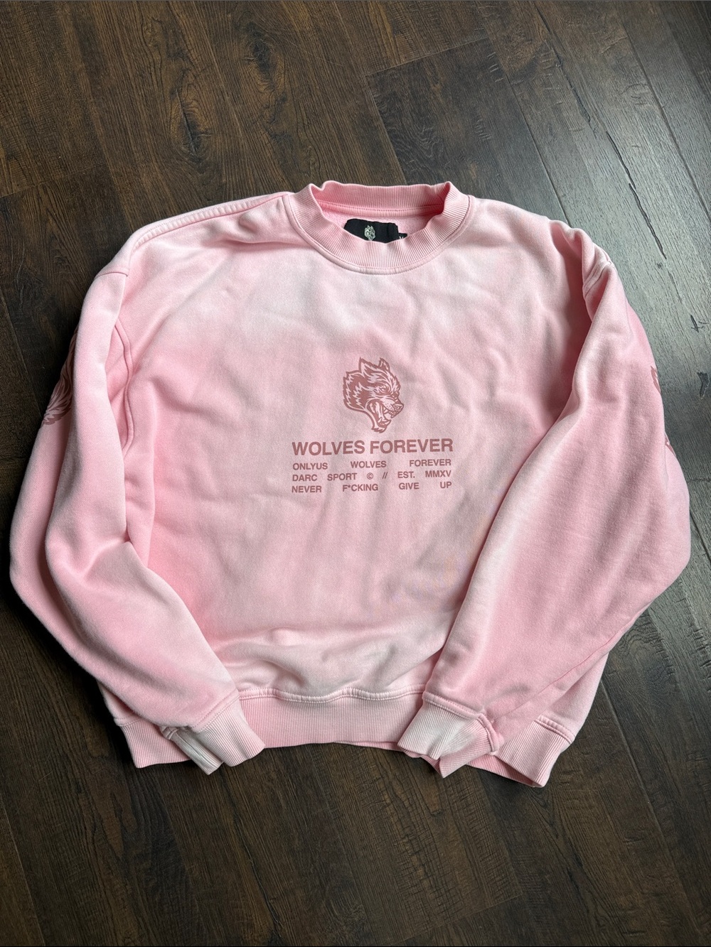 Darc Sport Pink 'Wolves Forever' Crewneck Sweatshirt